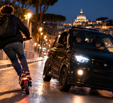 Sai cosa fanno i tuoi figli quando sono fuori casa? Il caso della microcar a Roma