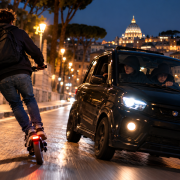 Sai cosa fanno i tuoi figli quando sono fuori casa? Il caso della microcar a Roma