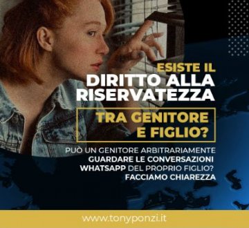 Diritto alla riservatezza tra genitori e figli? Cosa dice la legge